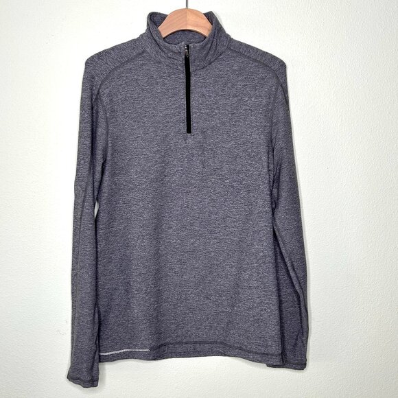Lululemon Surge Warm 1/2 Zip *Silver Heathered Dark Slate Size M / L - Picture 8 of 14